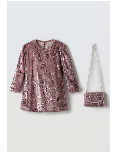 EBITA FASHION Παιδικό Φόρεμα 2τμχ Ροζ