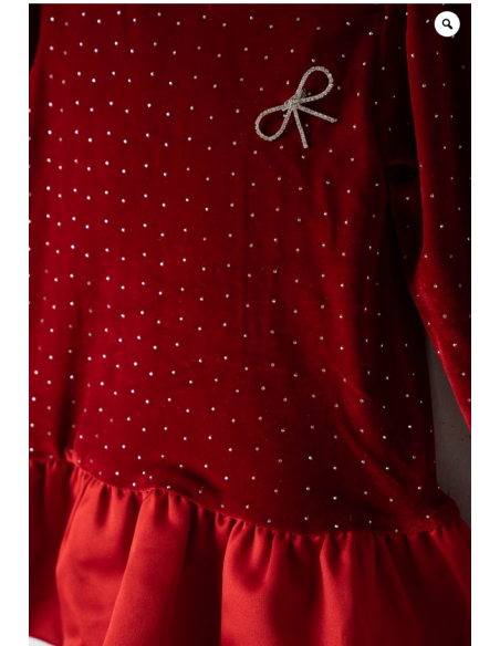 EBITA FASHION Παιδικό Φόρεμα 2τμχ Γκρενά