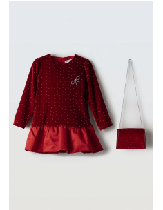 EBITA FASHION Παιδικό Φόρεμα 2τμχ Γκρενά