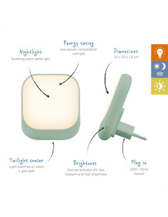 ZAZU Fun Socket Light Αυτόματο Φωτάκι Νυκτός με Αισθητήρα... 2
