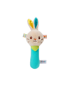 Jollybaby Βελούδινη Κουδουνίστρα Rabbit