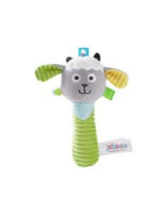 Jollybaby Βελούδινη Κουδουνίστρα Lamb