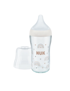 NUK Perfect Match Μπιμπερό Γυάλινο Σιλικόνη 230ml 3m+...