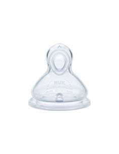 NUK First Choice+ Θηλή Σιλικόνης Flow Control 6m+ 2τμχ 2