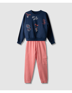 NEK KIDSWEAR Παιδικό Σετ Φόρμα 2τμχ Μπλε