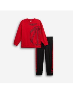 FUNKY FOR BABY Παιδικό Σετ Φόρμα 2τμχ Κόκκινο