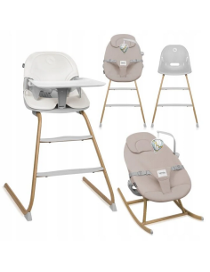 LIONELO Dalia Set Καρεκλάκι φαγητού & Relax 4 σε 1 Gray...