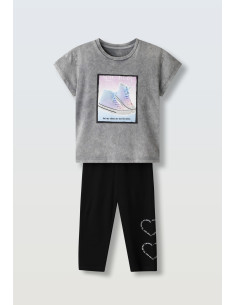 EBITA FASHION Παιδικό Σετ Κολάν 2τμχ Γκρι