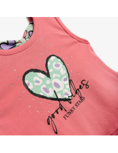 FUNKY FOR BABY Παιδικό Σετ Σορτς 2τμχ Κοραλί 2