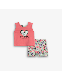 FUNKY FOR BABY Παιδικό Σετ Σορτς 2τμχ Κοραλί