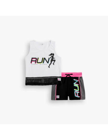 FUNKY FOR BABY Παιδικό Σετ Σορτς 2τμχ Λευκό