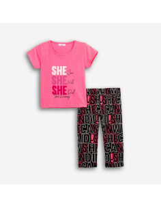 FUNKY FOR BABY Παιδικό Σετ Κολάν Κάπρι 2τμχ Φούξια