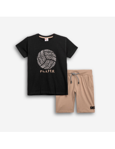 FUNKY FOR BABY Παιδικό Σετ Βερμούδα 2τμχ Μαύρο