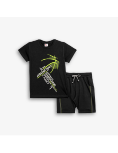 FUNKY FOR BABY Παιδικό Σετ Βερμούδα 2τμχ Μαύρο