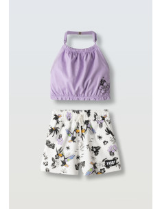 EBITA FASHION Παιδικό Σετ Σορτς 2τμχ Λιλά