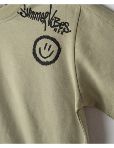 NEK KIDSWEAR Παιδικό Σετ Βερμούδα 2τμχ Χακί 2