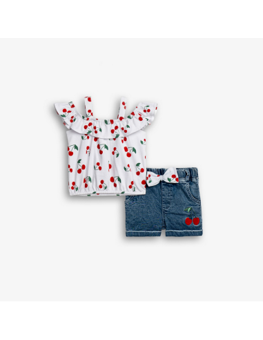 FUNKY FOR BABY Παιδικό Σετ Σορτς 2τμχ Λευκό