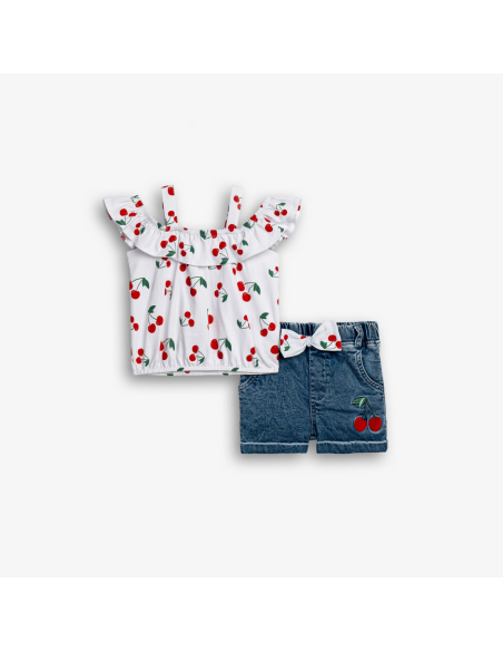 FUNKY FOR BABY Παιδικό Σετ Σορτς 2τμχ Λευκό
