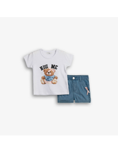 FUNKY FOR BABY Παιδικό Σετ Σορτς 2τμχ Λευκό