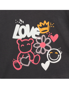 FUNKY FOR BABY Παιδικό Σετ Σορτς 2τμχ Ανθρακί 2