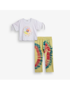 FUNKY FOR BABY Παιδικό Σετ Κολάν Κάπρι 2τμχ Λευκό
