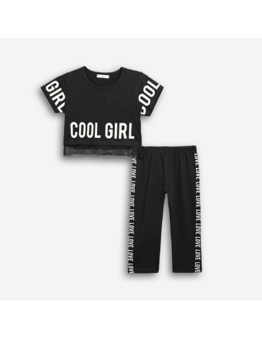 FUNKY FOR BABY Παιδικό Σετ Κολάν Κάπρι 2τμχ Μαύρο