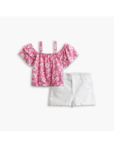 FUNKY FOR BABY Παιδικό Σετ Σορτς 2τμχ Ροζ