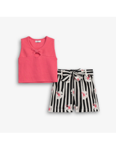 FUNKY FOR BABY Παιδικό Σετ Σορτς 2τμχ Φούξια
