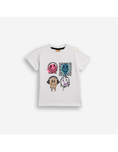 FUNKY FOR BABY Παιδικό Σετ Βερμούδα 2τμχ Λευκό