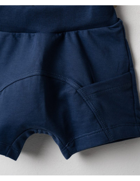 NEK KIDSWEAR Βρεφικό Σετ Βερμούδα 2τμχ Λευκό
