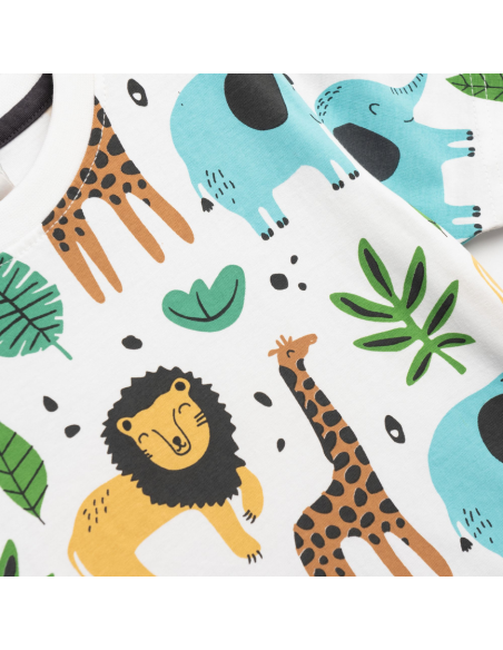 FUNKY FOR BABY Παιδικό Σετ Βερμούδα 2τμχ Λευκό