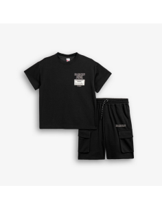 FUNKY FOR BABY Παιδικό Σετ Βερμούδα 2τμχ Μαύρο
