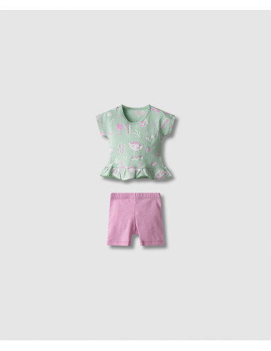 NEK KIDSWEAR Βρεφικό Σετ Κολάν Ποδηλατικό 2τμχ...