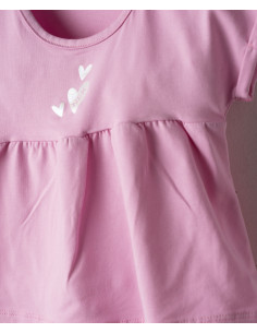 NEK KIDSWEAR Βρεφικό Σετ Κολάν Ποδηλατικό 2τμχ Λιλά 2