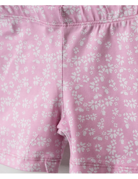 NEK KIDSWEAR Βρεφικό Σετ Κολάν Ποδηλατικό 2τμχ Λιλά