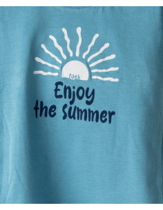 NEK KIDSWEAR Βρεφικό Σετ Βερμούδα 2τμχ Τιρκουάζ 2