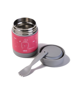 ABO Θερμός Φαγητού Με Κουταλοπίρουνο 300ml Bunny 2