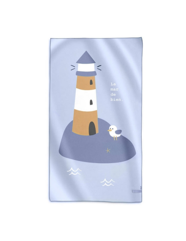 SARO Πετσέτα Παραλίας Microfiber Navy Hugs...