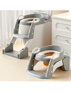 BABYWISE Εκπαιδευτική Σκαλιέρα Τουαλέτας – Grey