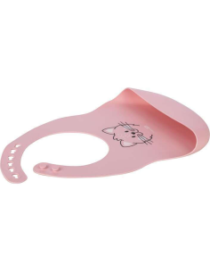 FREEON Βρεφική Σαλιάρα Σιλικόνης Cat Pink 2
