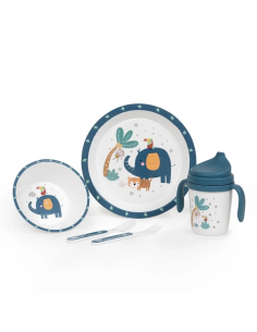 INTERBABY Σετ Φαγητού Jungle Blue