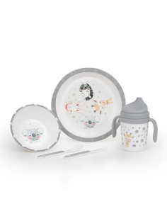 INTERBABY Σετ Φαγητού Acuarella Grey