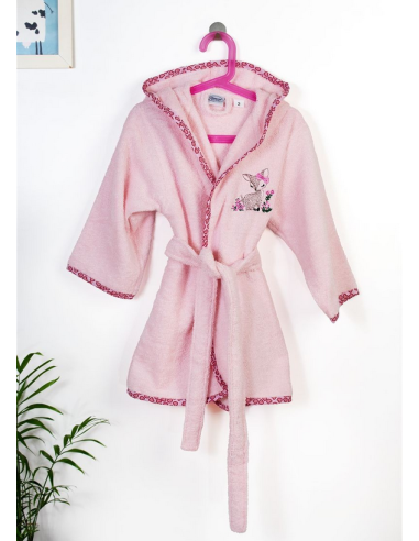 DIM Παιδικό Μπουρνούζι Με Κέντημα Deer 196 Pink