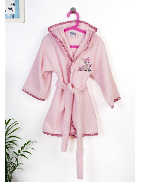 DIM Παιδικό Μπουρνούζι Με Κέντημα Deer 196 Pink