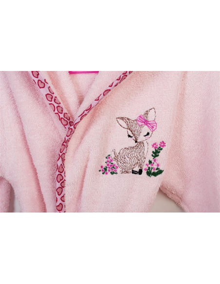 DIM Παιδικό Μπουρνούζι Με Κέντημα Deer 196 Pink