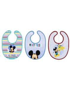 Interbaby Disney Σαλιάρα Σετ 3 τμχ Mickey