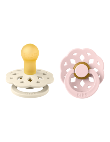 BIBS Πιπίλες Boheme Round Latex 2pack Ivory -...