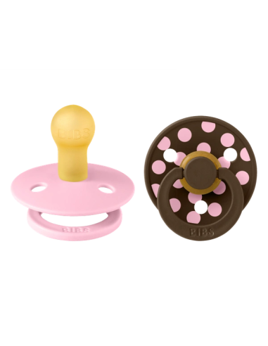 BIBS Πιπίλες Studio Round Latex 2pack Polka Dot...