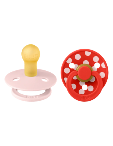 BIBS Πιπίλες Studio Round Latex 2pack Polka Dot...