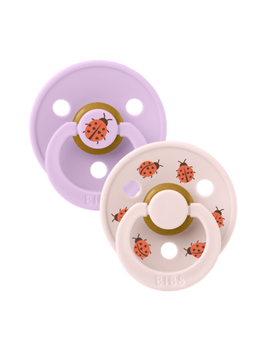 BIBS Πιπίλες Studio Round Latex 2pack Ladybug...